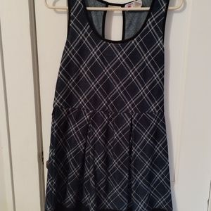 Blue plaid dress
